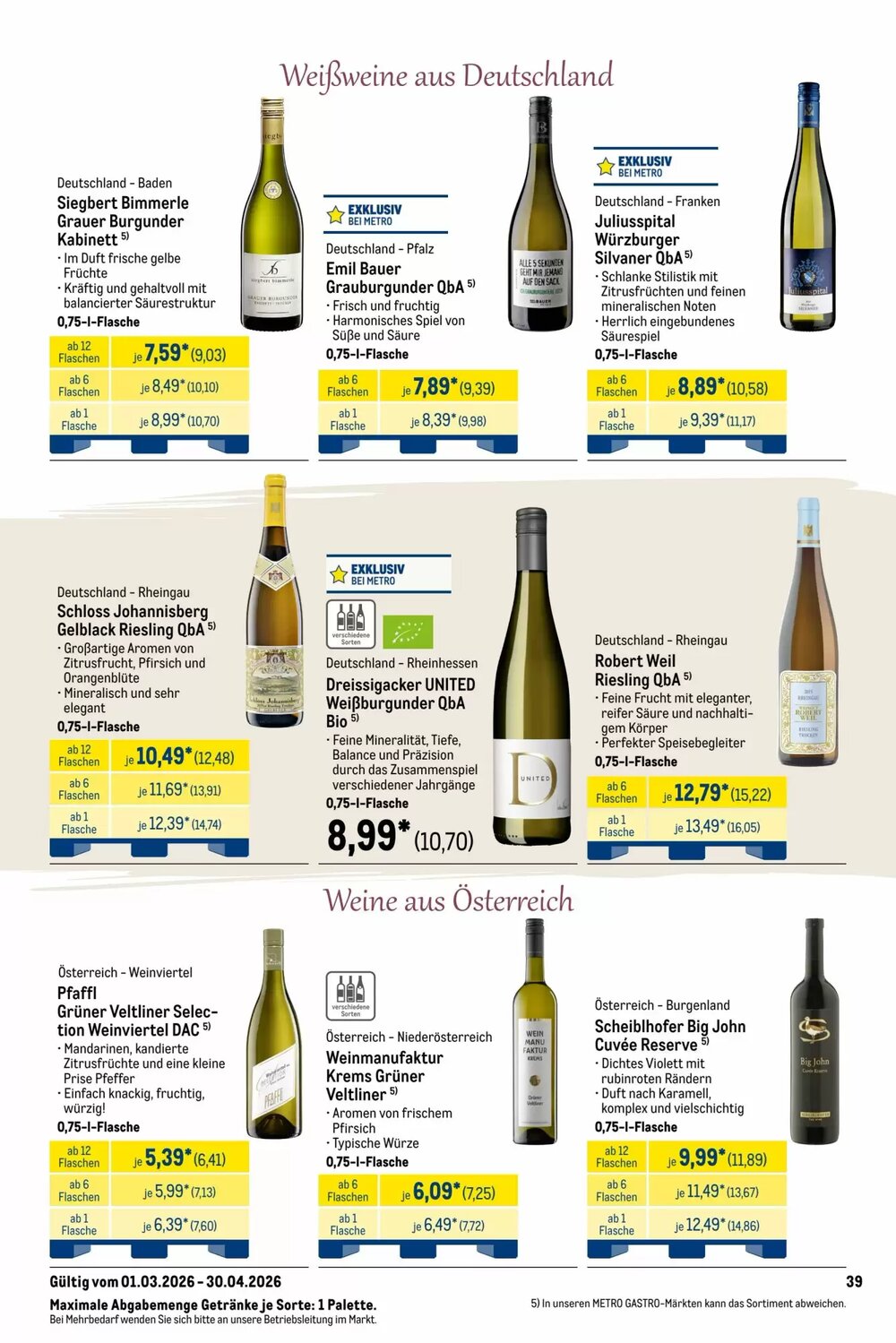 METRO Prospekt (ab 01.03.2026) zum Blättern - Seite 39