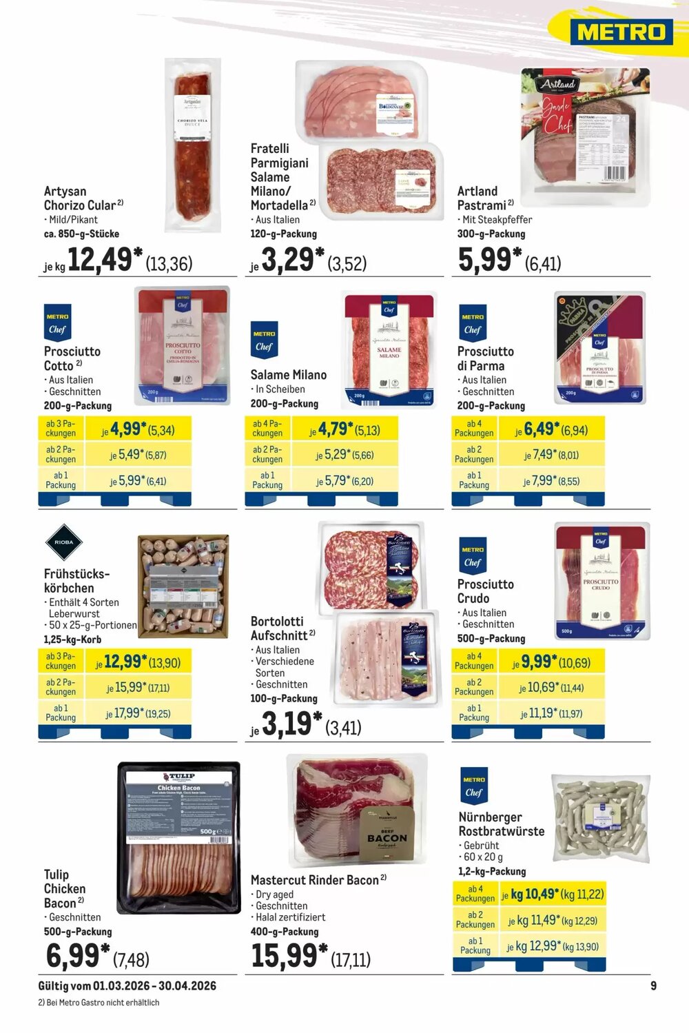 METRO Prospekt (ab 01.03.2026) zum Blättern - Seite 9