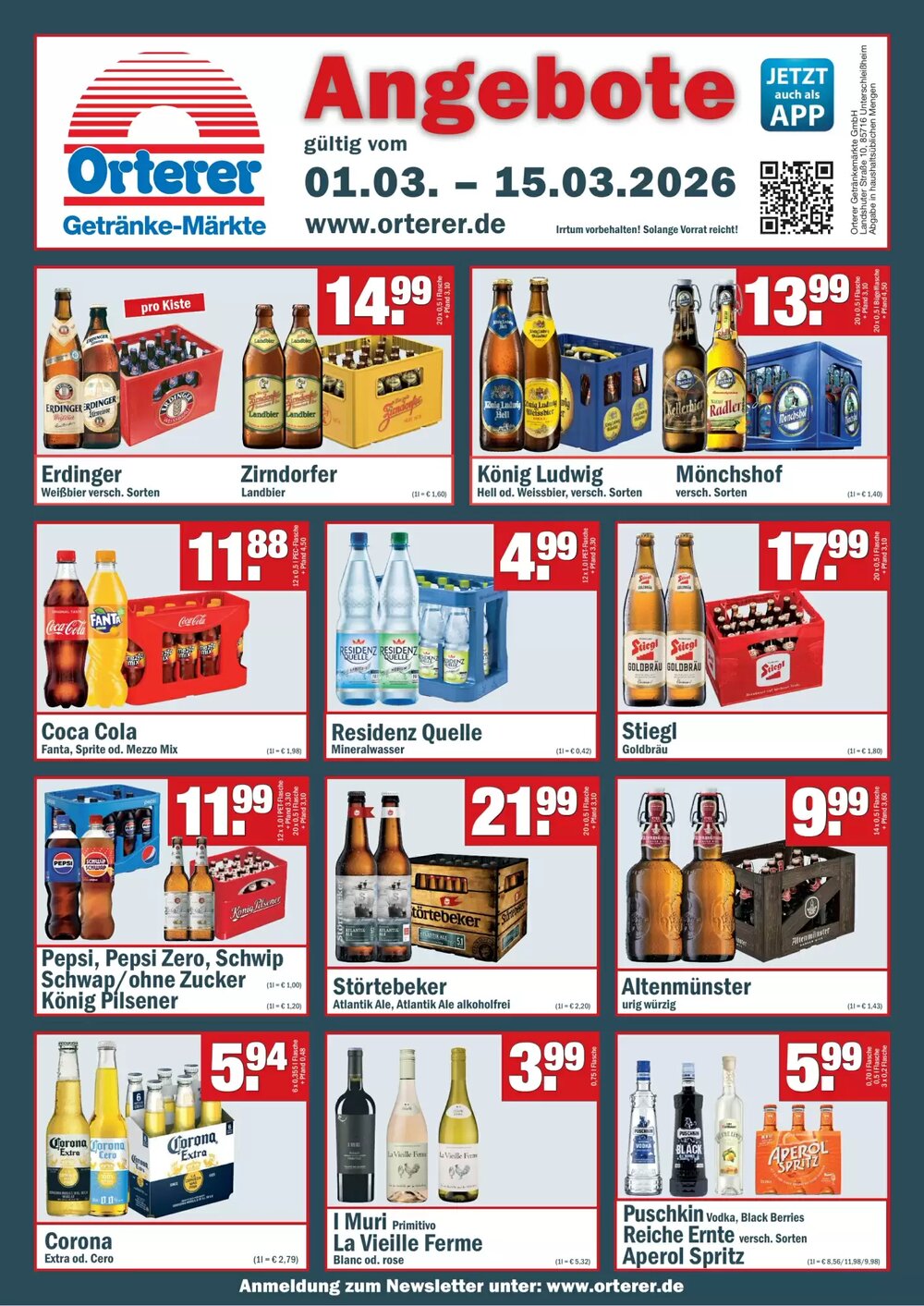 Sobi Getränkemarkt Prospekt (ab 01.03.2026) zum Blättern - Seite 1