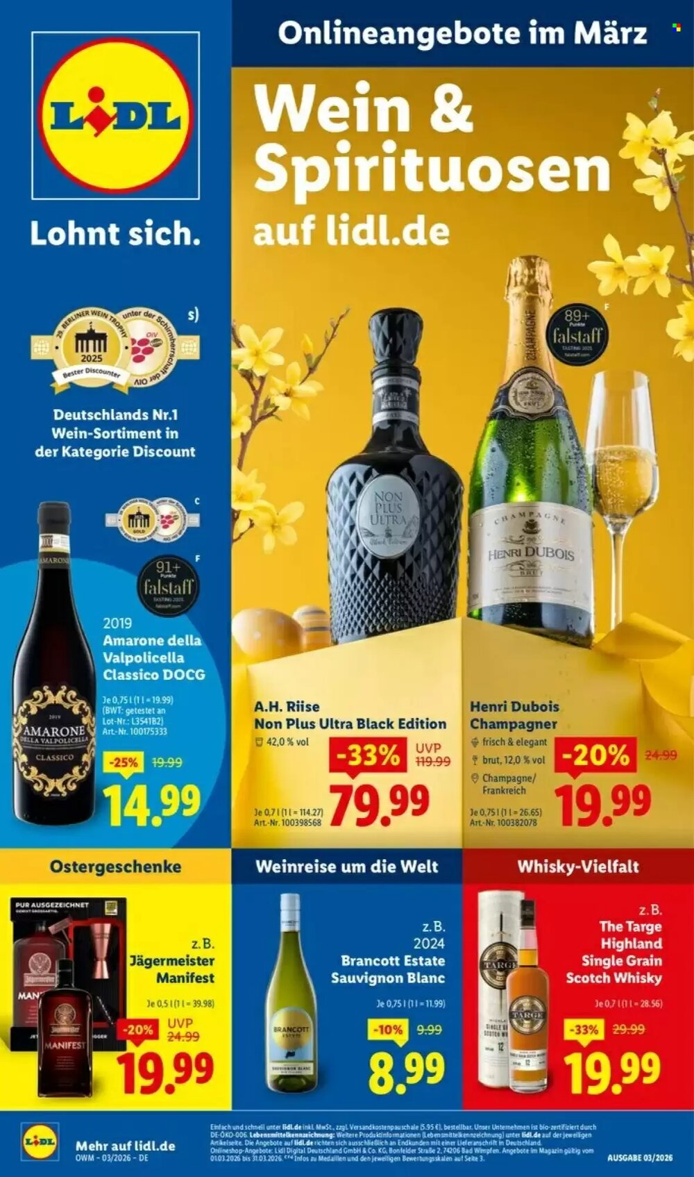 Lidl Prospekt (ab 01.03.2026) zum Blättern - Seite 1