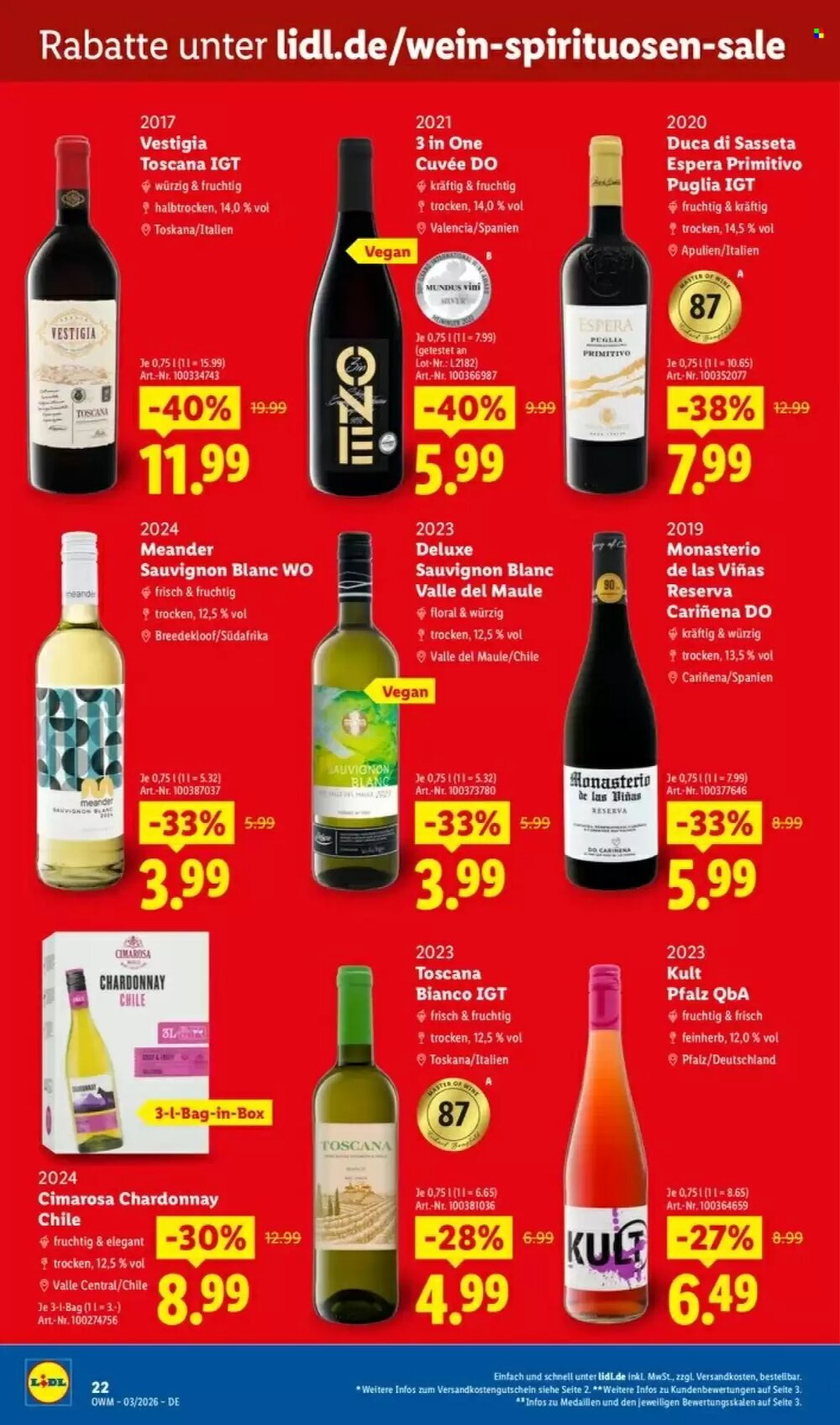 Lidl Prospekt (ab 01.03.2026) zum Blättern - Seite 22