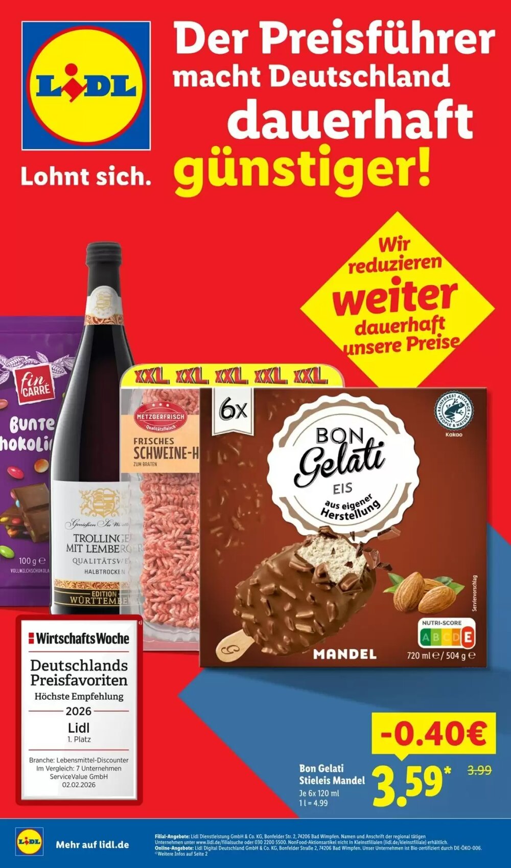Lidl Prospekt (ab 01.03.2026) zum Blättern - Seite 1
