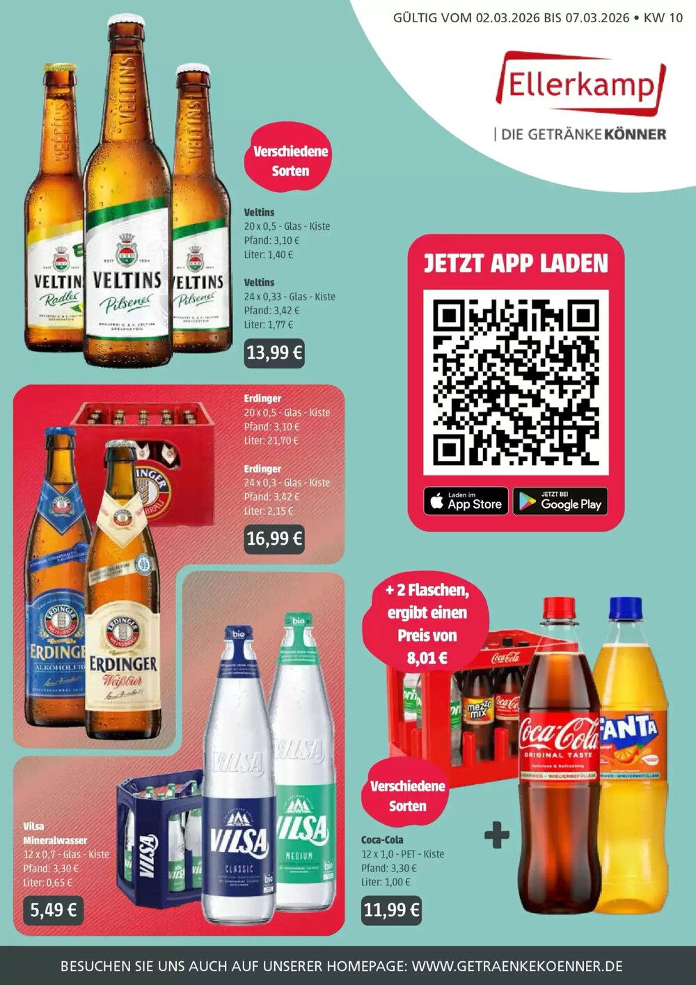 Ellerkamp Getränke Prospekt (ab 01.03.2026) zum Blättern - Seite 1
