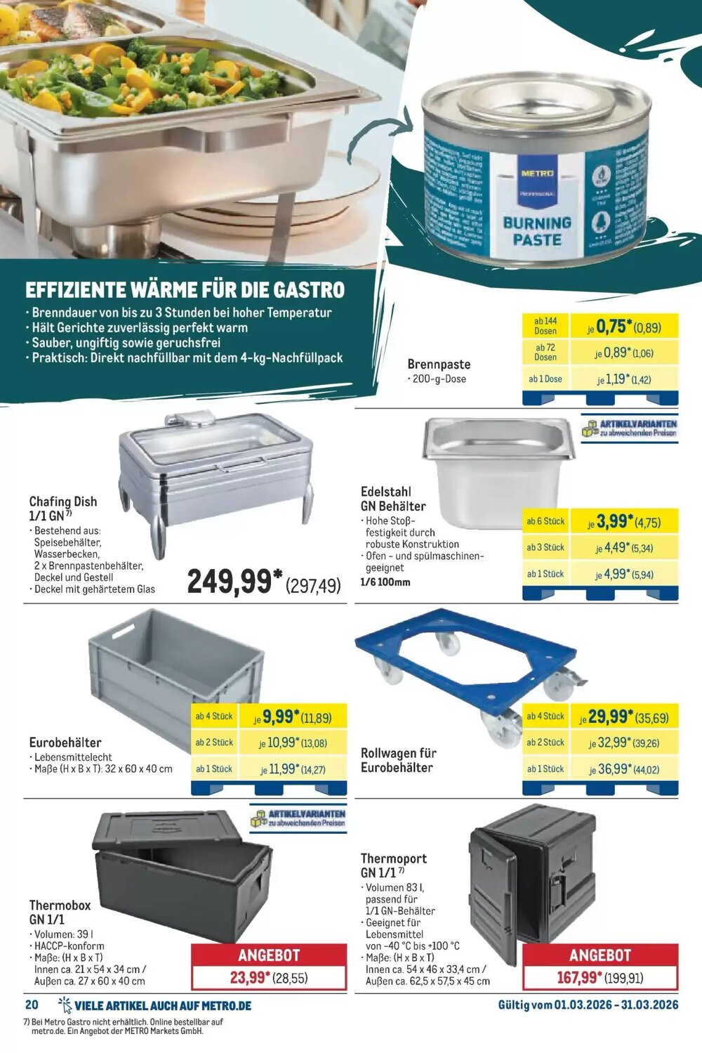 METRO Prospekt (ab 01.03.2026) zum Blättern - Seite 20