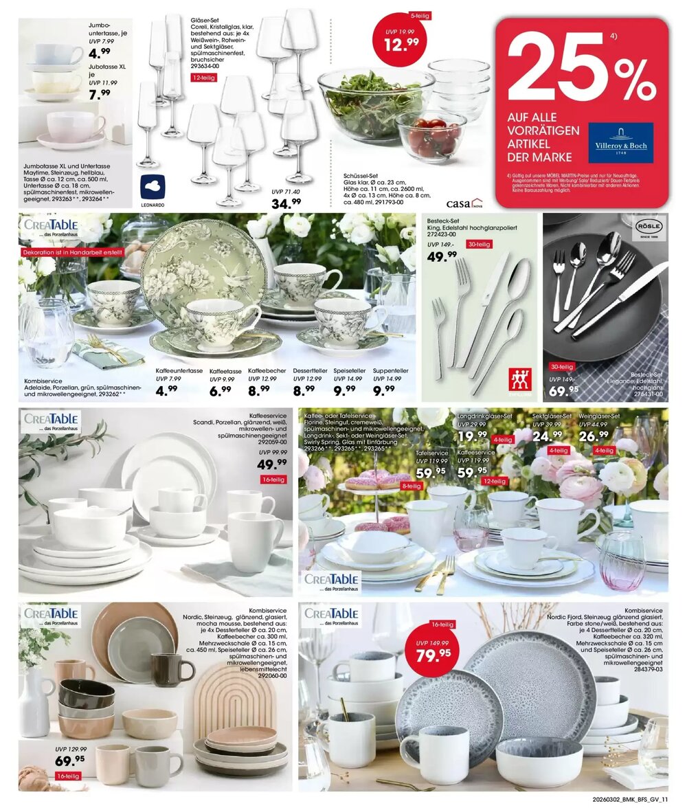 Möbel Martin Prospekt (ab 01.03.2026) zum Blättern - Seite 11