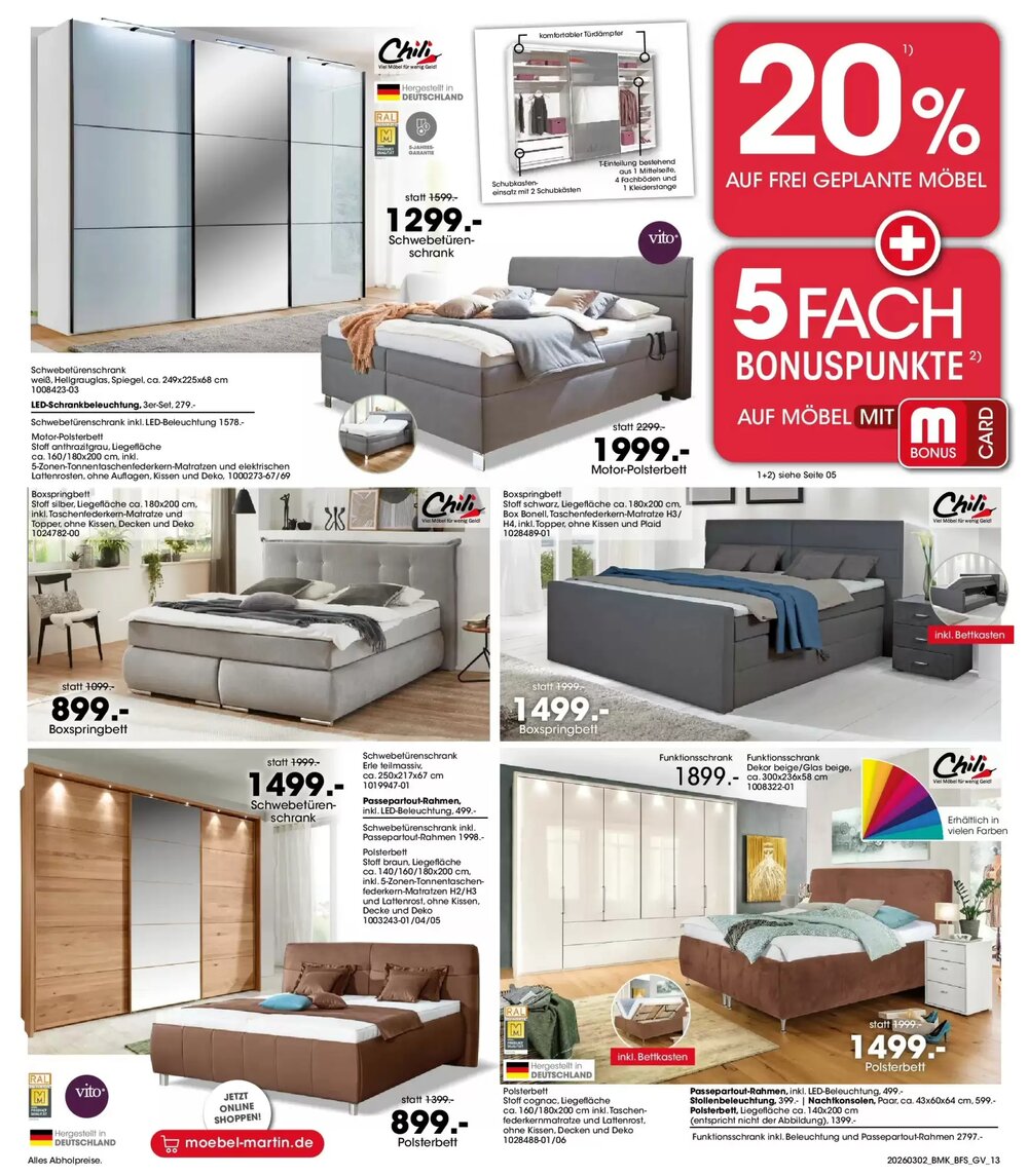 Möbel Martin Prospekt (ab 01.03.2026) zum Blättern - Seite 13
