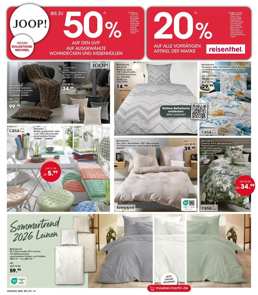 Möbel Martin Prospekt (ab 01.03.2026) zum Blättern - Seite 14