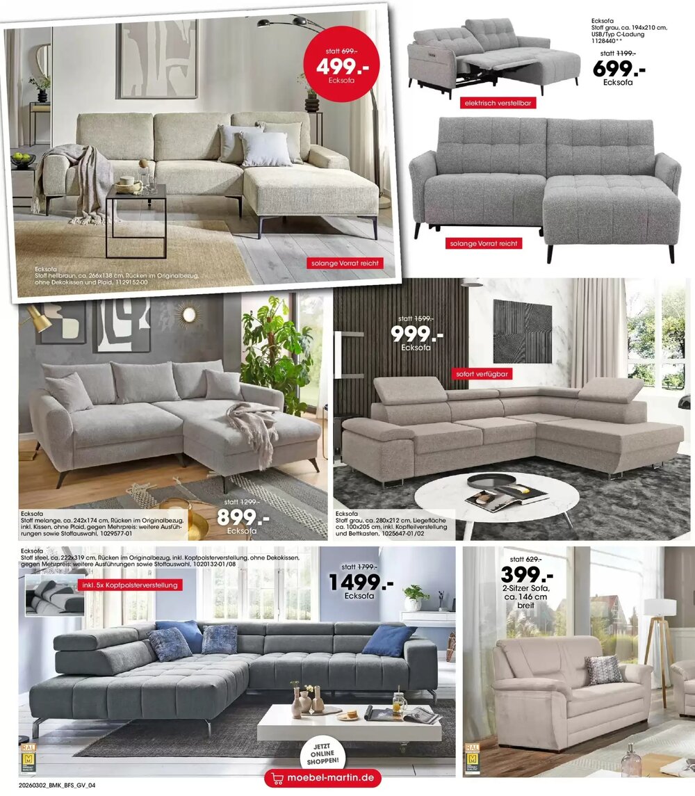 Möbel Martin Prospekt (ab 01.03.2026) zum Blättern - Seite 4