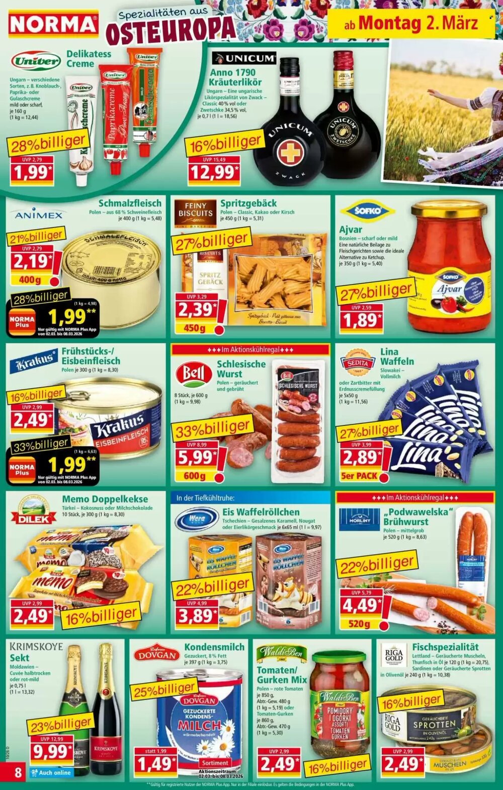 Norma Prospekt (ab 02.03.2026) zum Blättern - Seite 8