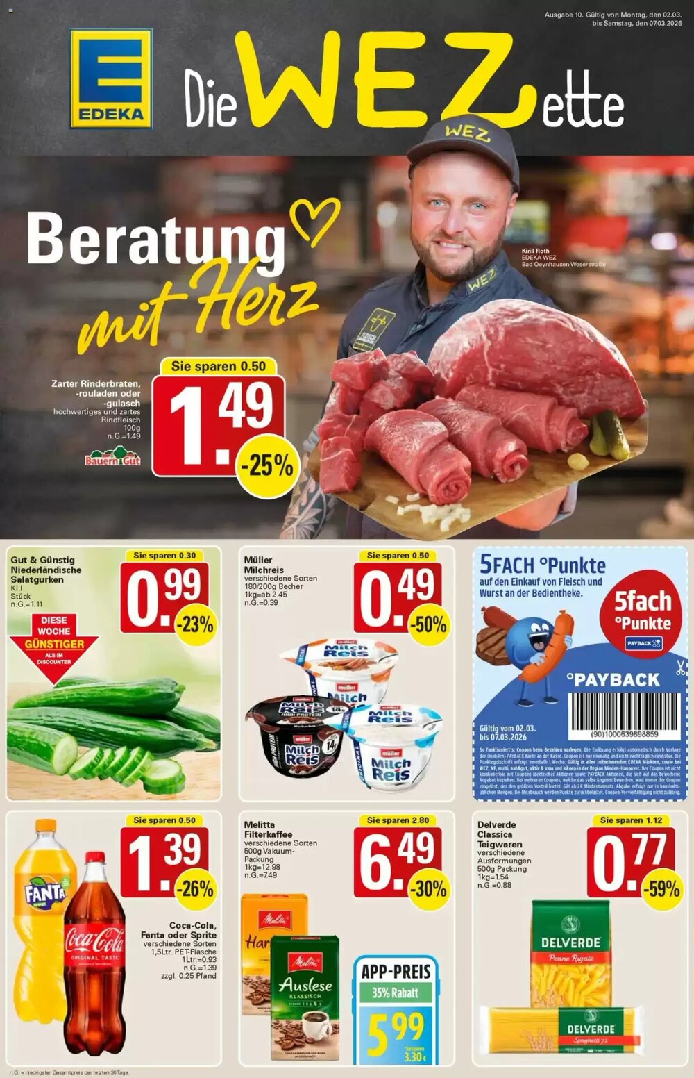 WEZ Prospekt (ab 02.03.2026) zum Blättern - Seite 1