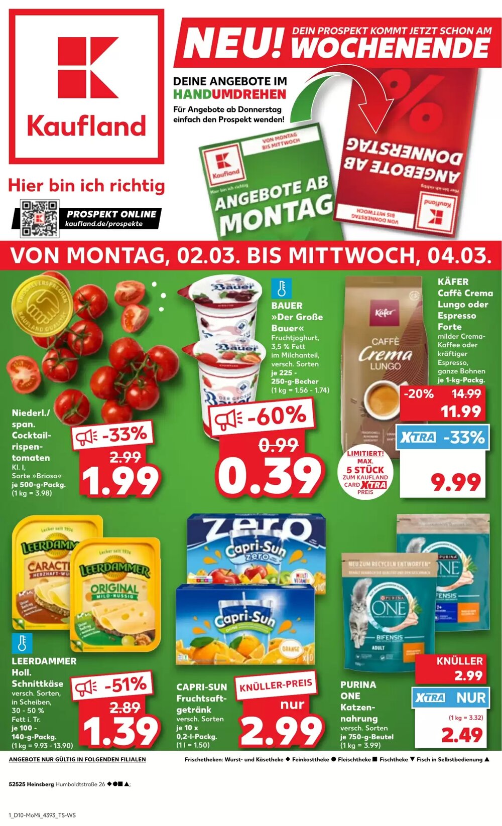 Kaufland Prospekt (ab 02.03.2026) zum Blättern - Seite 1