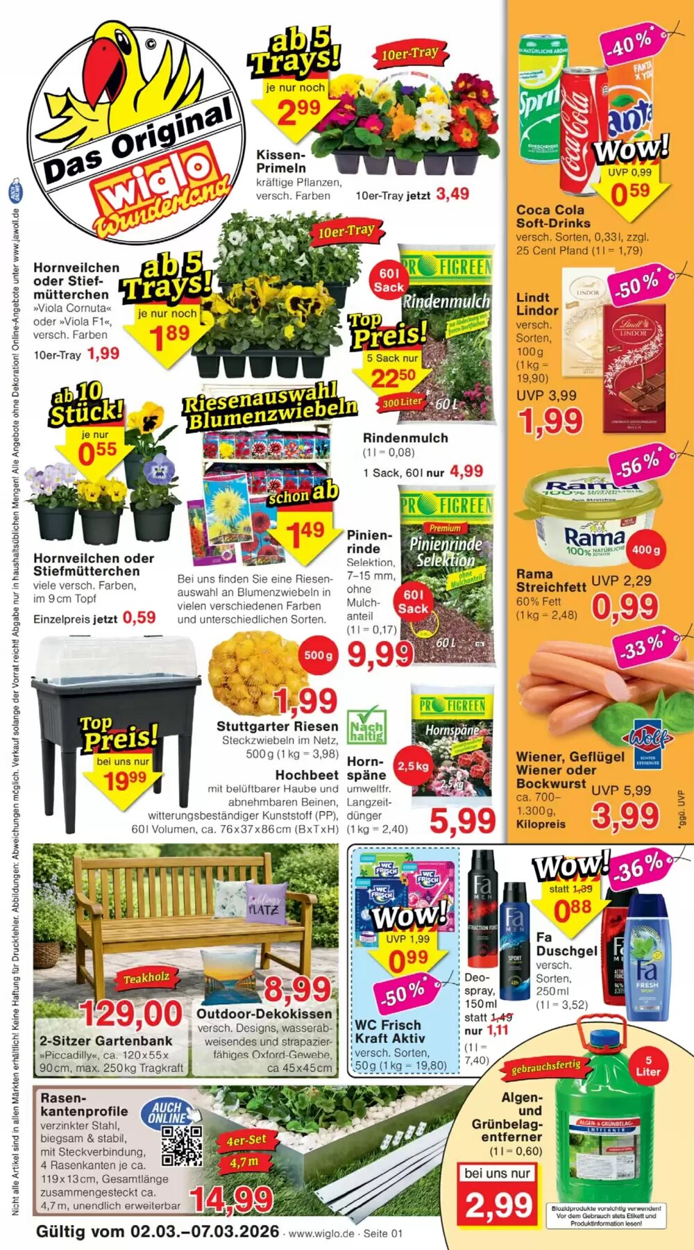 Wiglo Wunderland Prospekt (ab 02.03.2026) zum Blättern - Seite 1