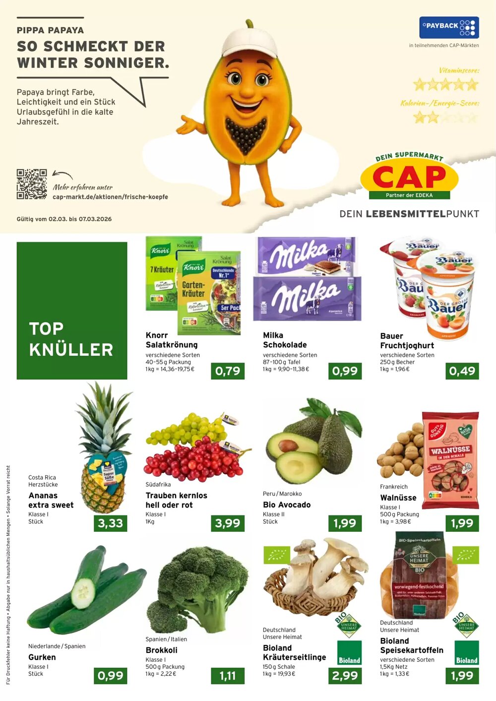 CAP Markt Prospekt (ab 02.03.2026) zum Blättern - Seite 1