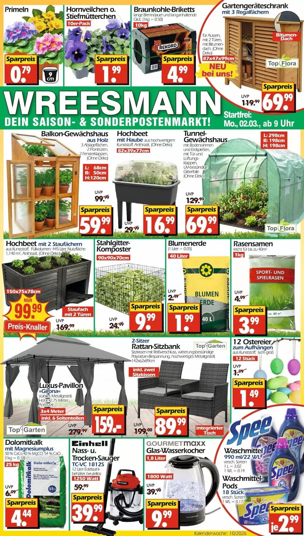 Wreesmann Prospekt (ab 02.03.2026) zum Blättern - Seite 1