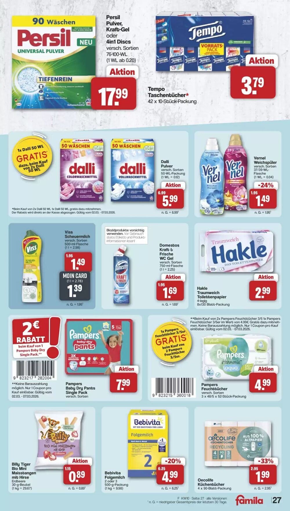 Famila Nord West Prospekt (ab 02.03.2026) zum Blättern - Seite 29