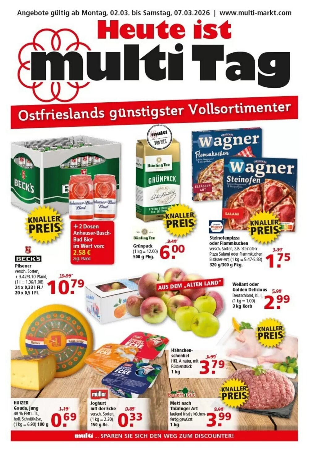Multi Markt Prospekt (ab 02.03.2026) zum Blättern - Seite 1
