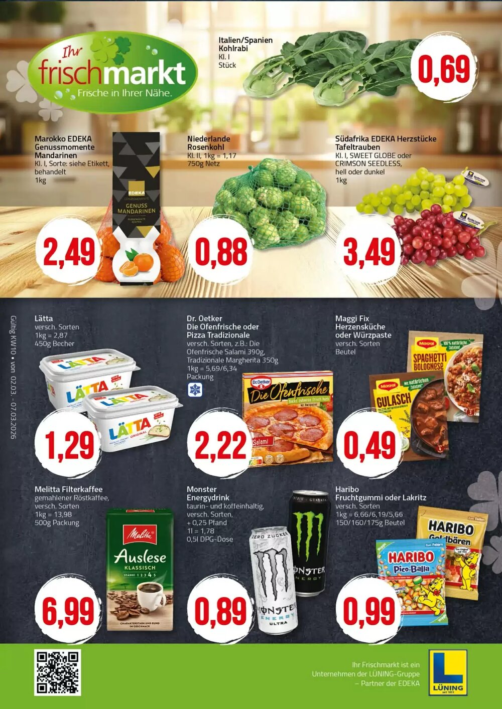 Ihr Frischmarkt Prospekt (ab 02.03.2026) zum Blättern - Seite 1