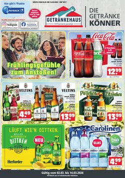 Getränkehaus Prospekt (ab 02.03.2026) zum Blättern