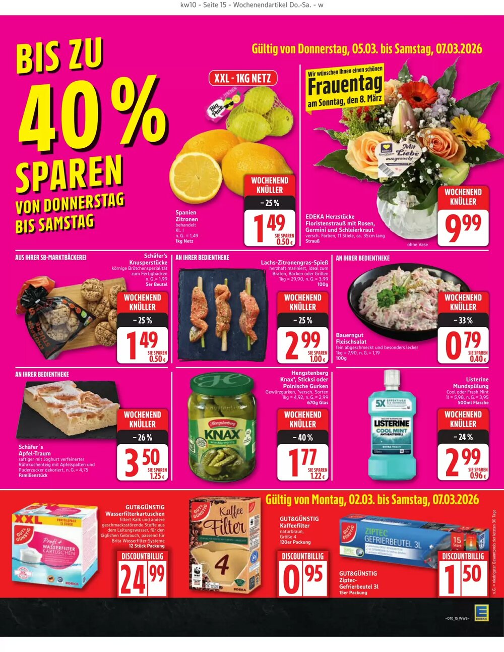 EDEKA Stralsund Prospekt (ab 02.03.2026) zum Blättern - Seite 15