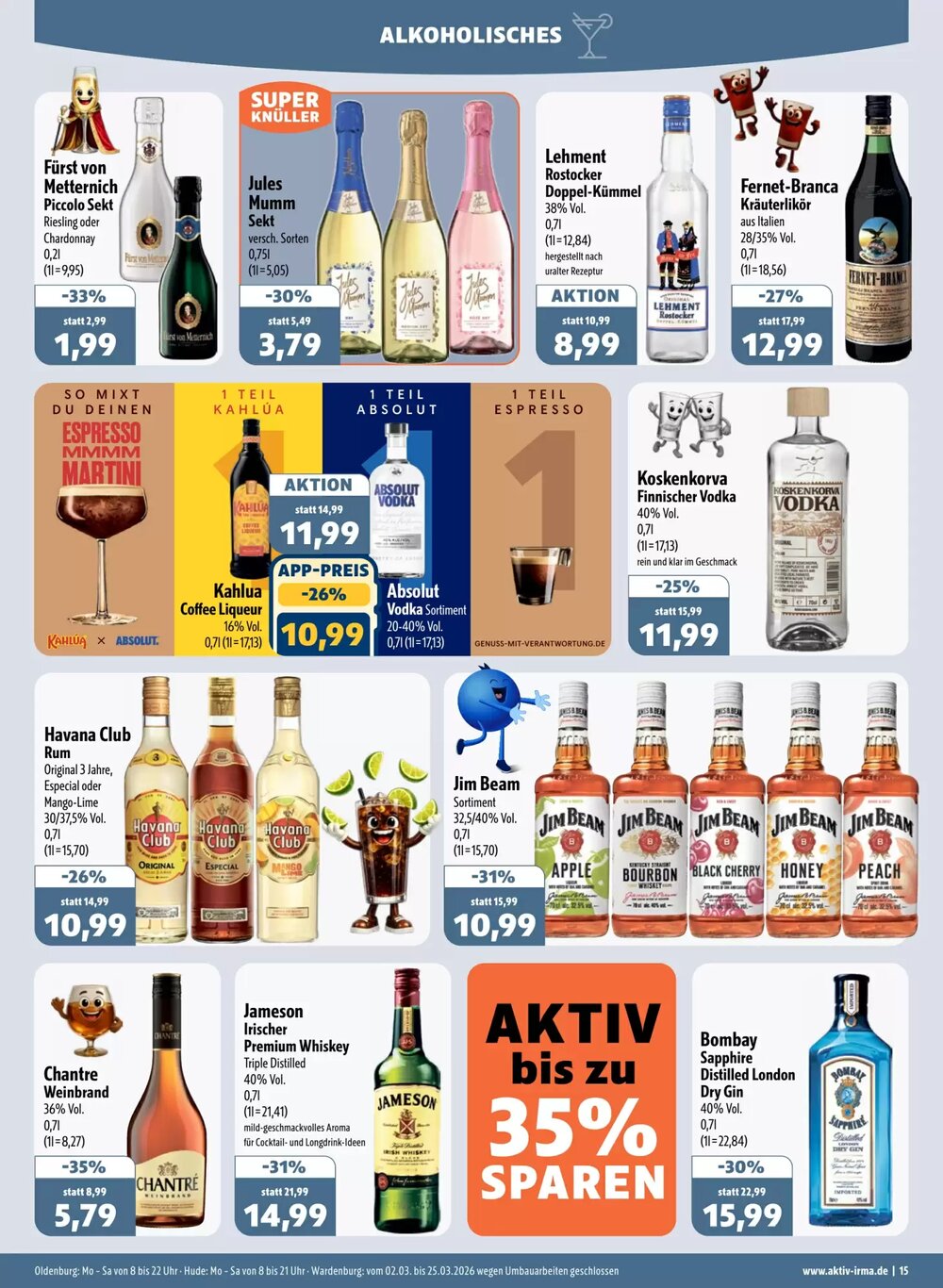 Aktiv Irma Prospekt (ab 02.03.2026) zum Blättern - Seite 15