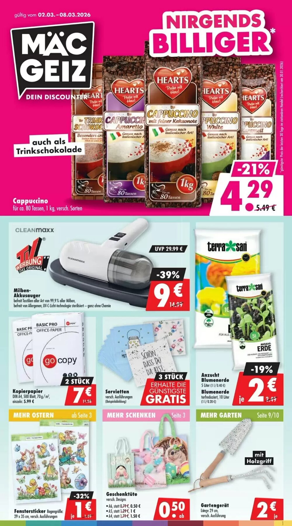 Mäc Geiz Prospekt (ab 02.03.2026) zum Blättern - Seite 1