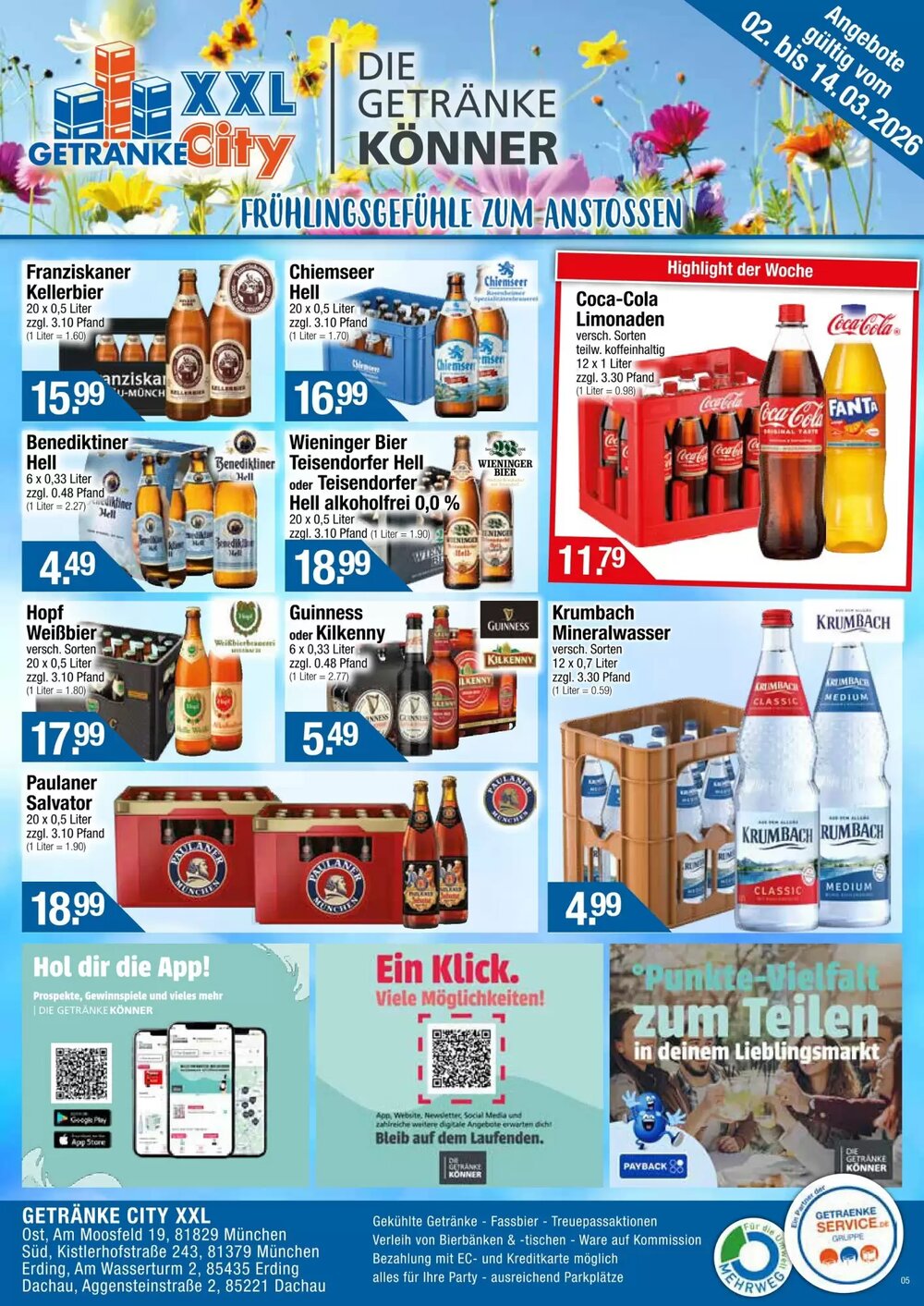 Getränke City Prospekt (ab 02.03.2026) zum Blättern - Seite 1