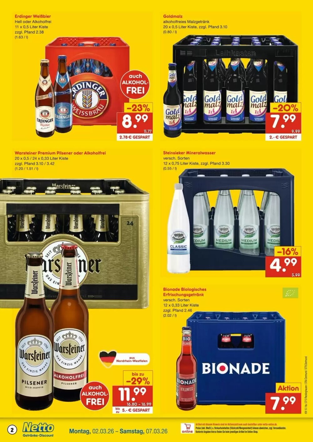 Netto Getränke Discount Prospekt (ab 02.03.2026) zum Blättern - Seite 2