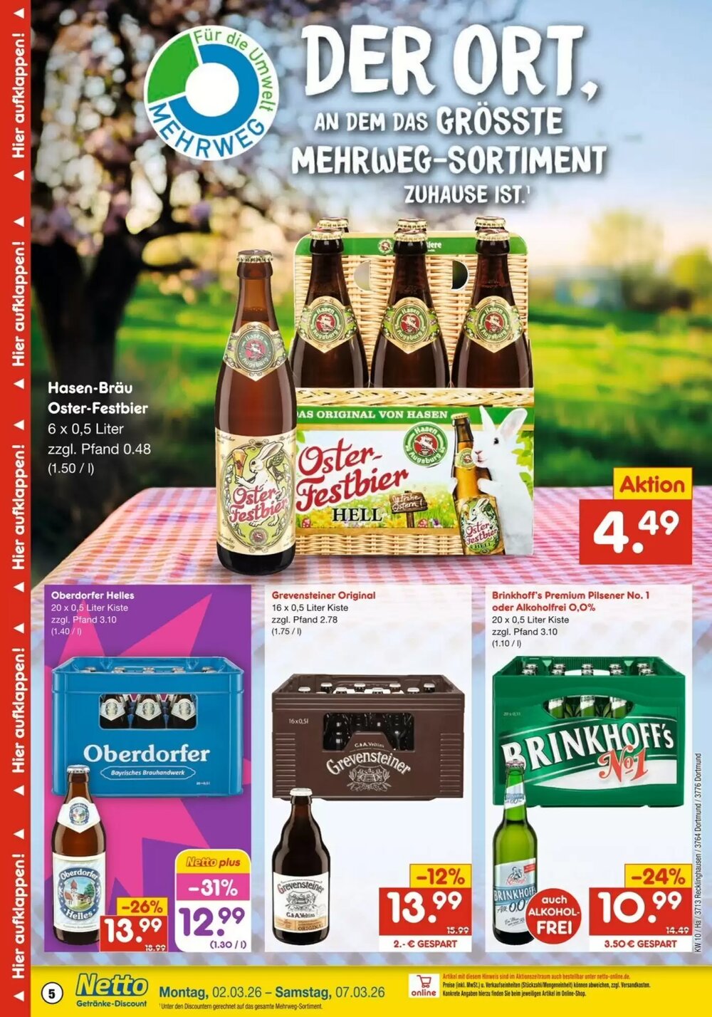 Netto Getränke Discount Prospekt (ab 02.03.2026) zum Blättern - Seite 5