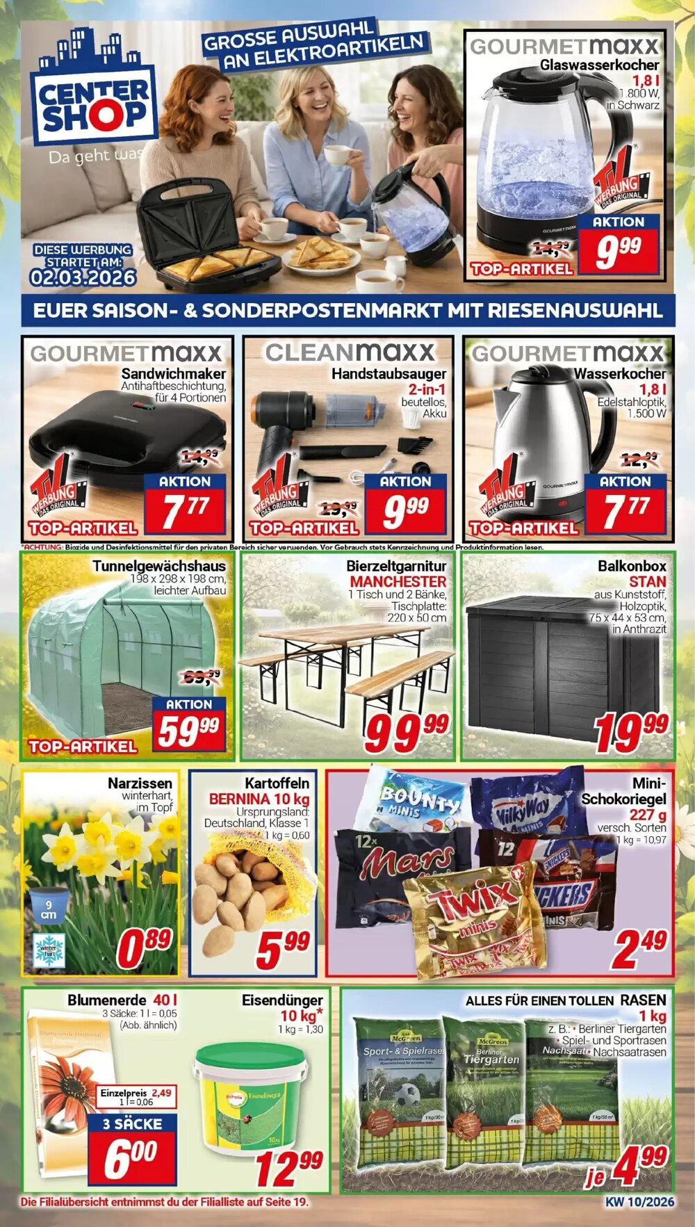 CENTERSHOP Prospekt (ab 02.03.2026) zum Blättern - Seite 1
