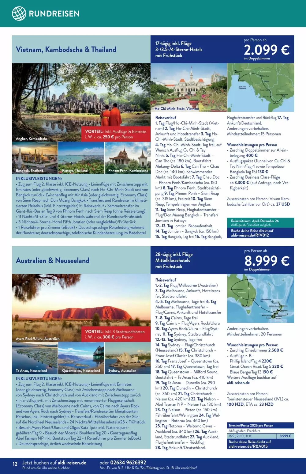 Aldi Süd Reisen Prospekt (ab 02.03.2026) zum Blättern - Seite 12
