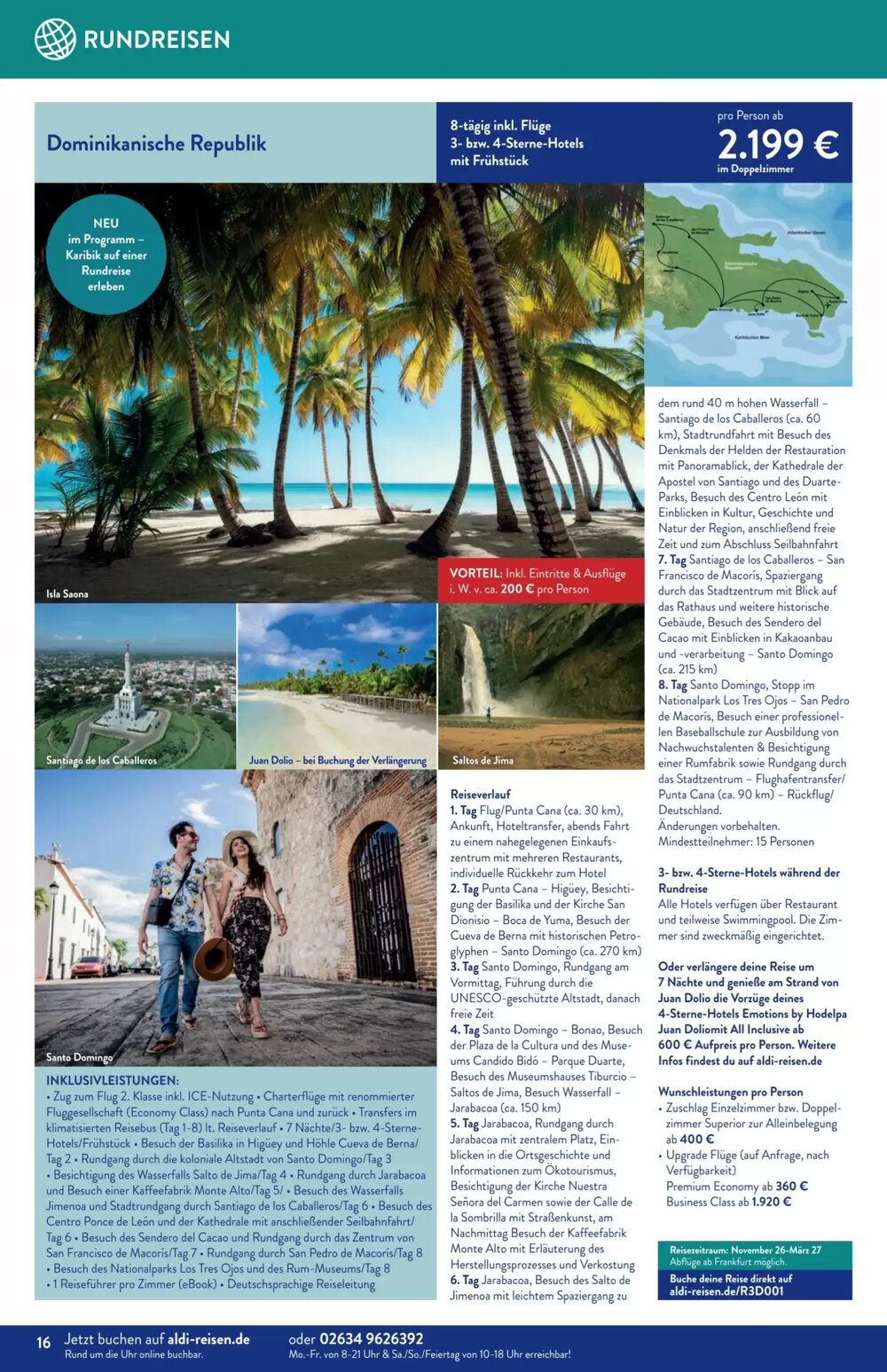 Aldi Süd Reisen Prospekt (ab 02.03.2026) zum Blättern - Seite 16