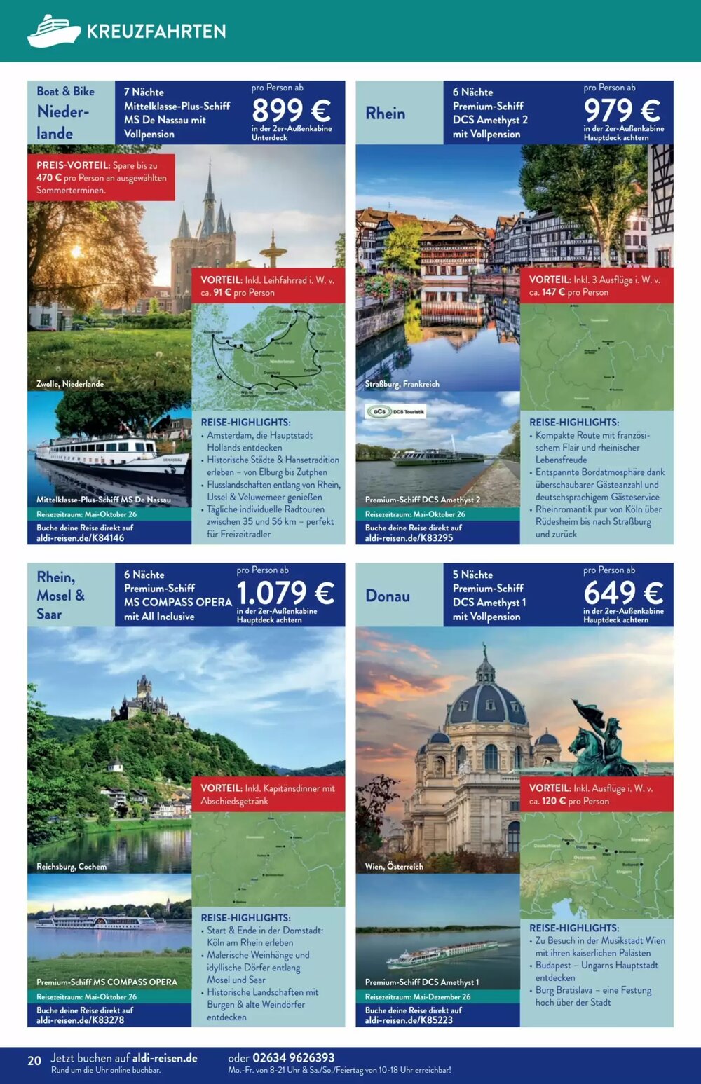 Aldi Süd Reisen Prospekt (ab 02.03.2026) zum Blättern - Seite 20