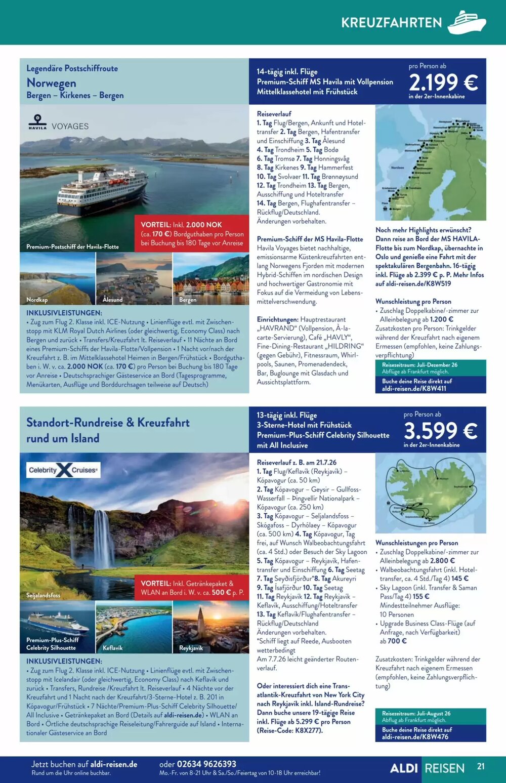 Aldi Süd Reisen Prospekt (ab 02.03.2026) zum Blättern - Seite 21
