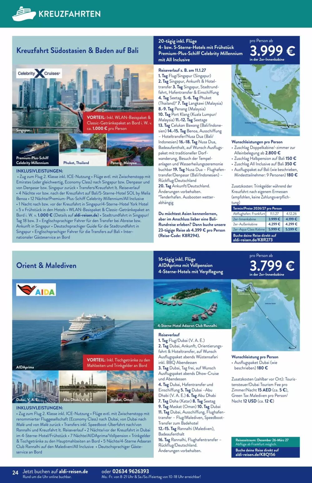 Aldi Süd Reisen Prospekt (ab 02.03.2026) zum Blättern - Seite 24