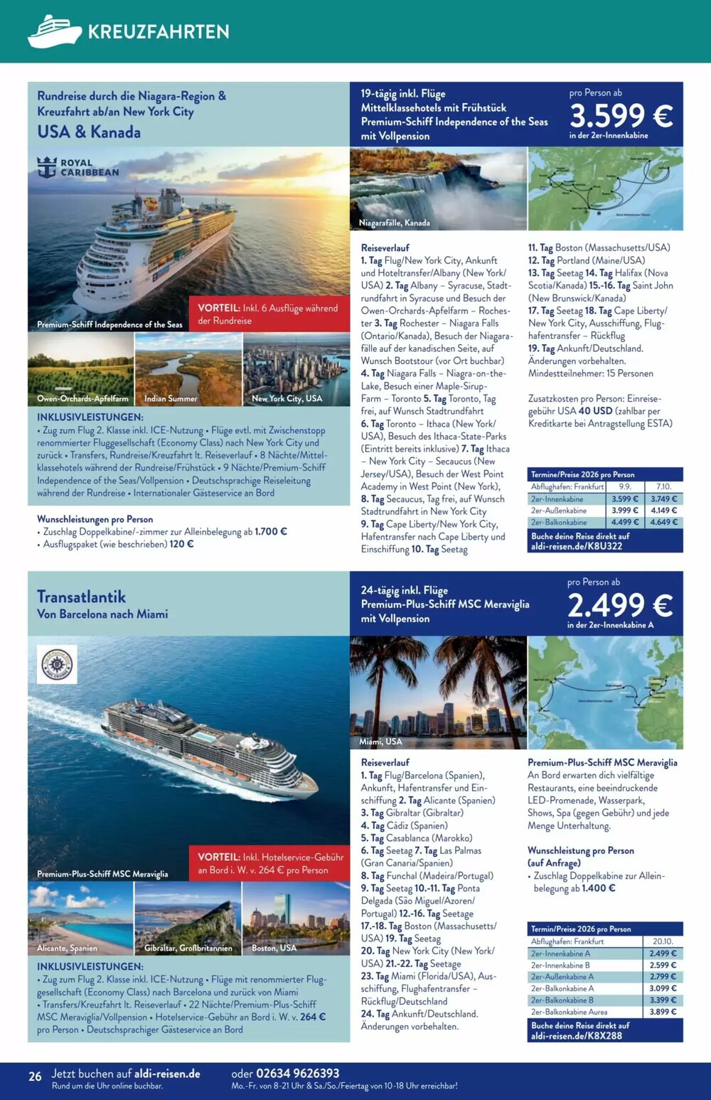 Aldi Süd Reisen Prospekt (ab 02.03.2026) zum Blättern - Seite 26