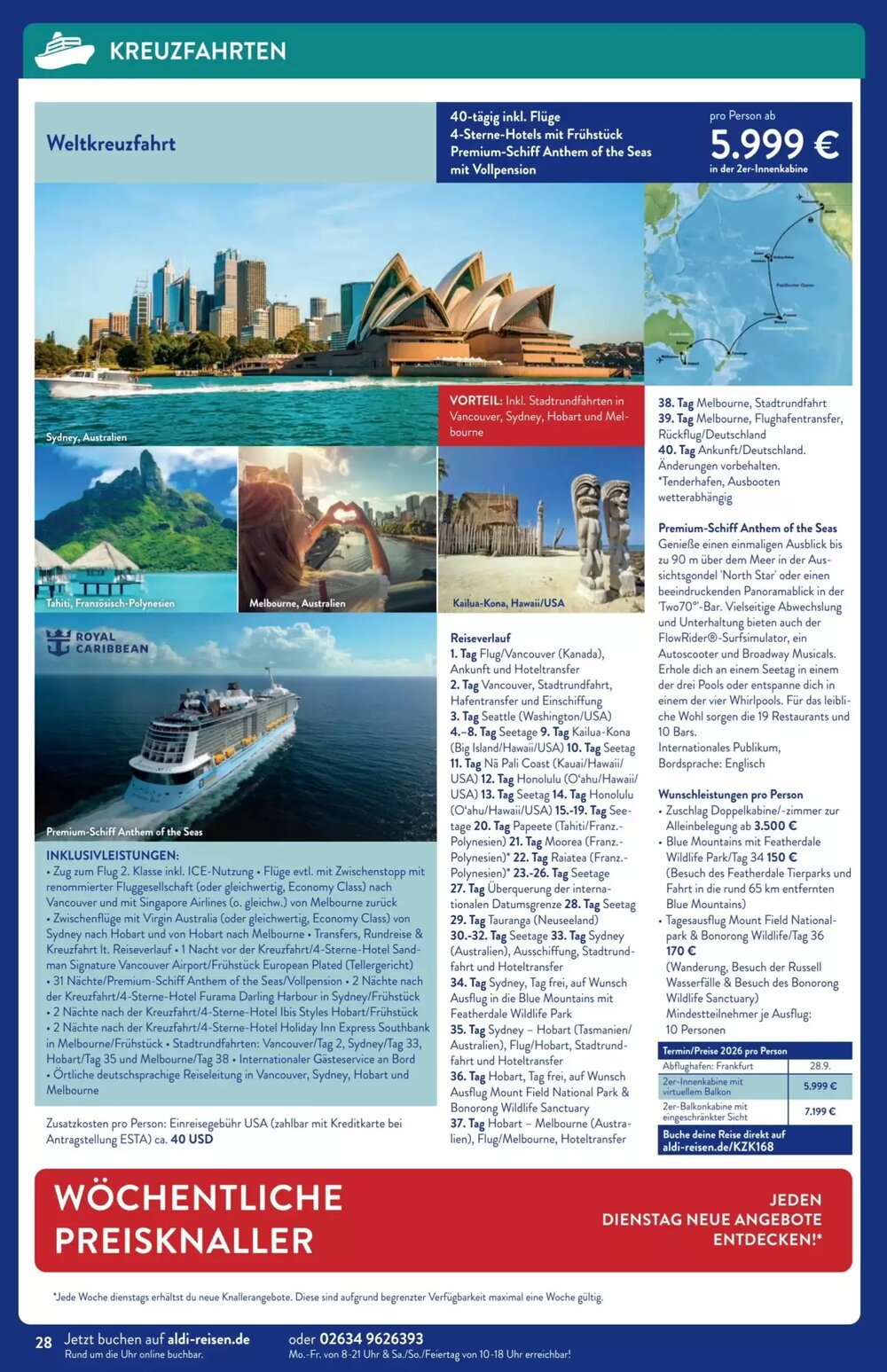 Aldi Süd Reisen Prospekt (ab 02.03.2026) zum Blättern - Seite 28