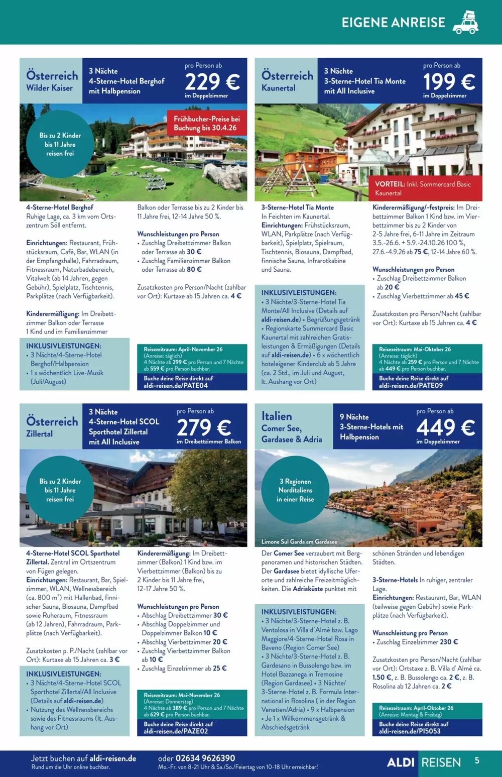 Aldi Süd Reisen Prospekt (ab 02.03.2026) zum Blättern - Seite 5