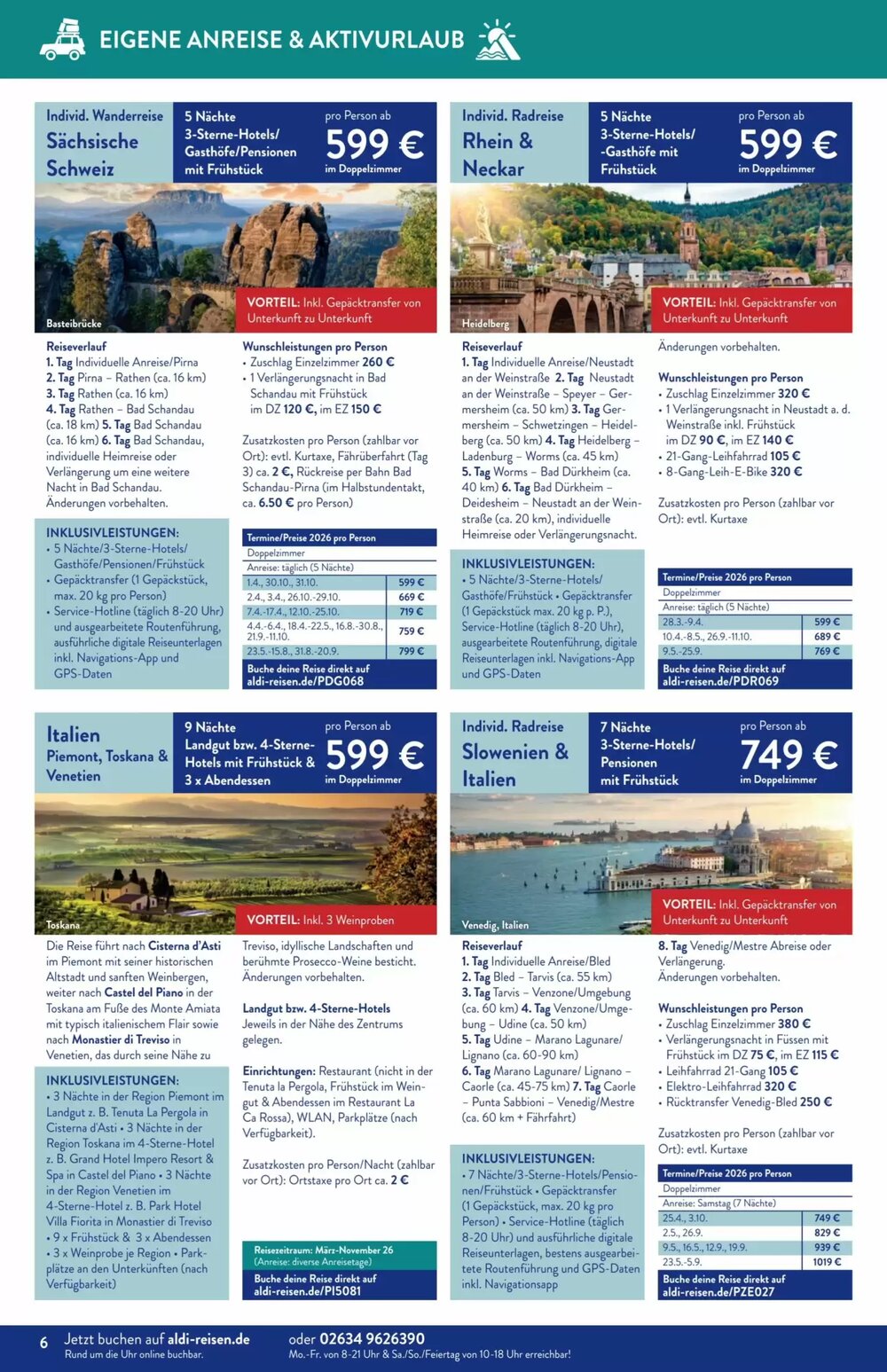 Aldi Süd Reisen Prospekt (ab 02.03.2026) zum Blättern - Seite 6
