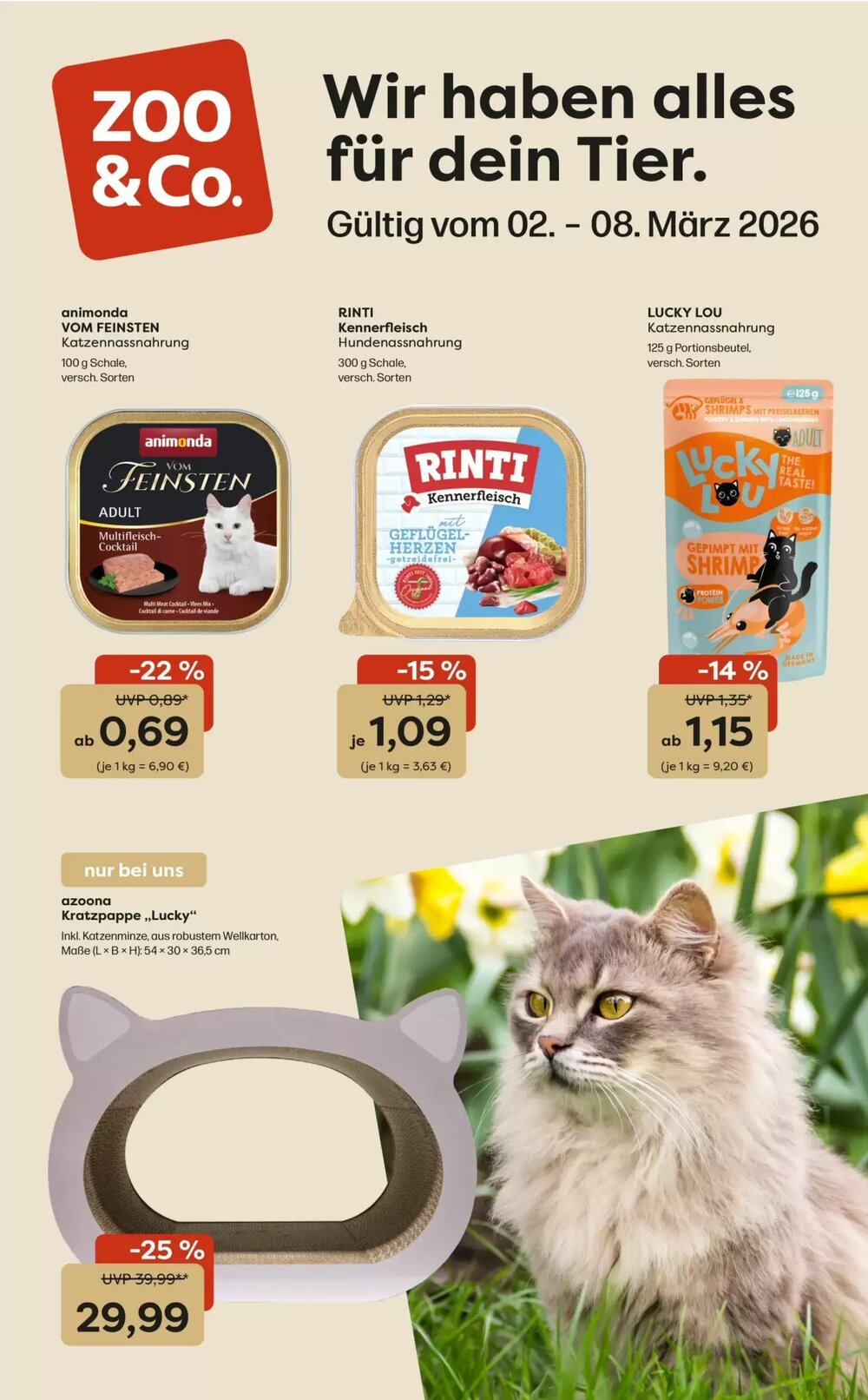 Zoo & Co Prospekt (ab 02.03.2026) zum Blättern - Seite 1