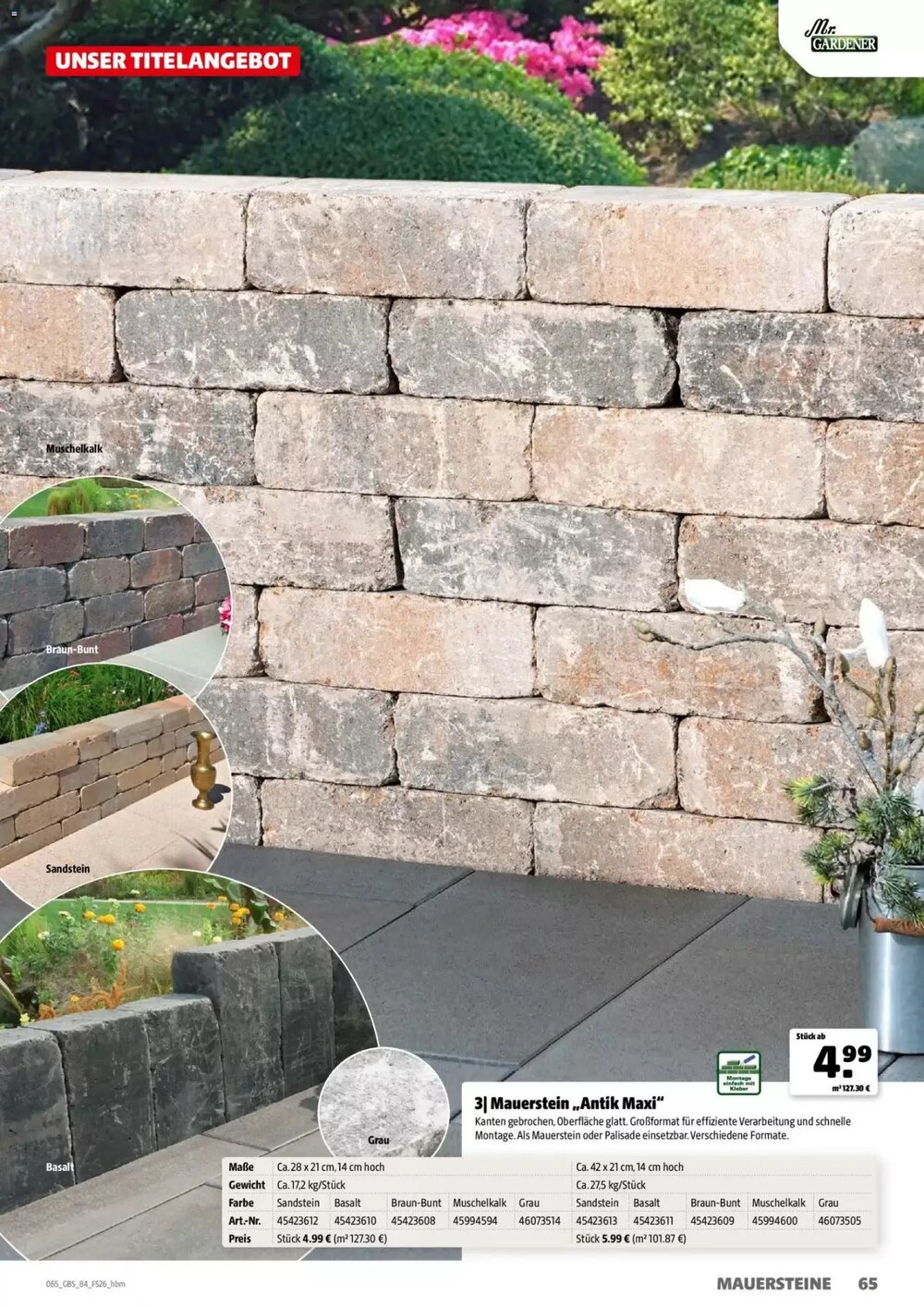 Hagebau Prospekt (ab 02.03.2026) zum Blättern - Seite 65