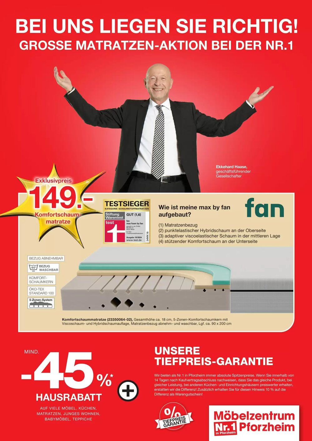 Möbelzentrum Pforzheim Prospekt (ab 02.03.2026) zum Blättern - Seite 1