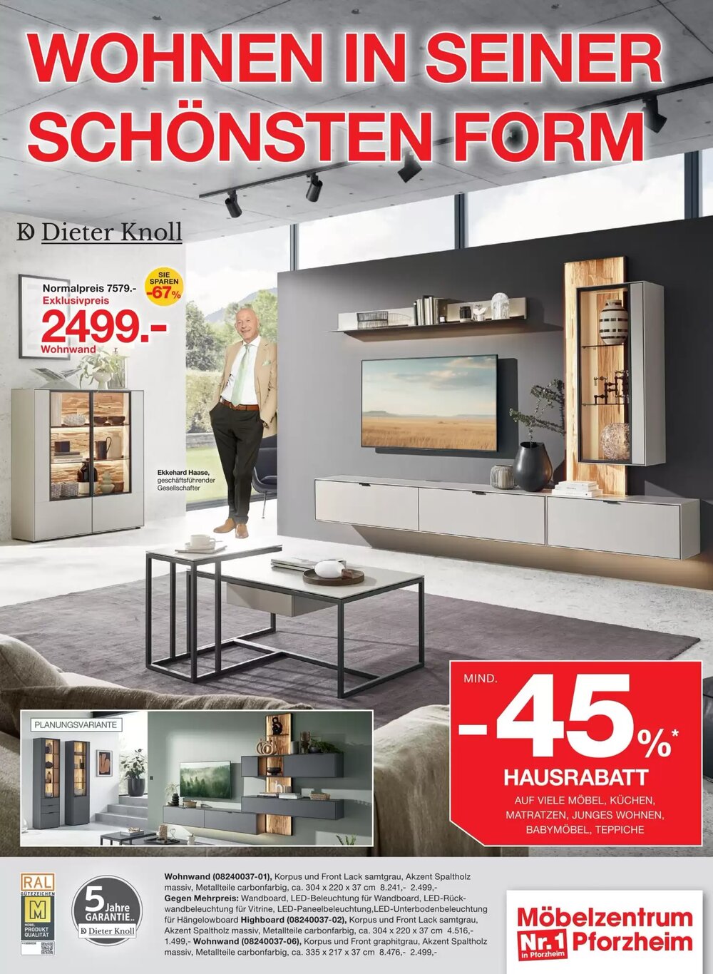 Möbelzentrum Pforzheim Prospekt (ab 02.03.2026) zum Blättern - Seite 1