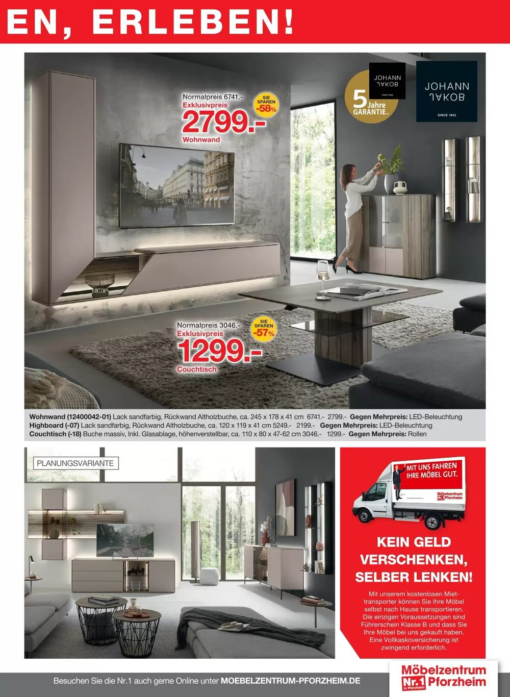 Möbelzentrum Pforzheim Prospekt (ab 02.03.2026) zum Blättern - Seite 17