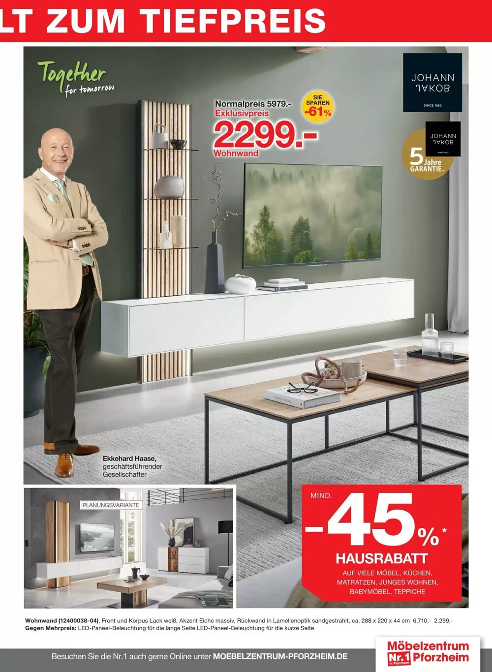 Möbelzentrum Pforzheim Prospekt (ab 02.03.2026) zum Blättern - Seite 19
