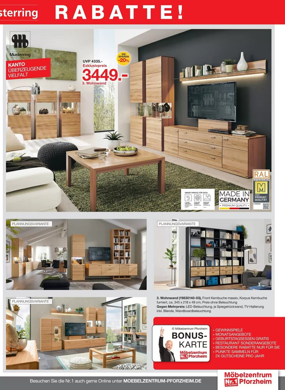 Möbelzentrum Pforzheim Prospekt (ab 02.03.2026) zum Blättern - Seite 23