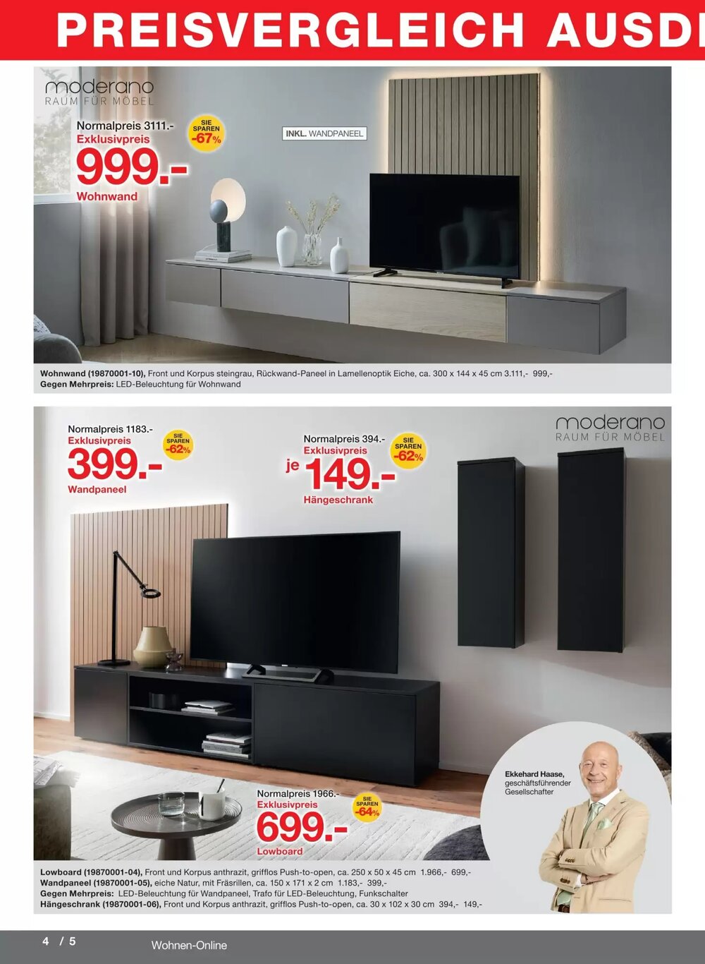 Möbelzentrum Pforzheim Prospekt (ab 02.03.2026) zum Blättern - Seite 4