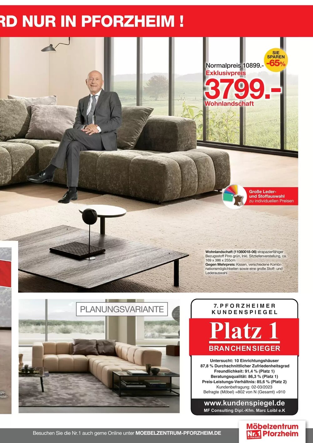 Möbelzentrum Pforzheim Prospekt (ab 02.03.2026) zum Blättern - Seite 19