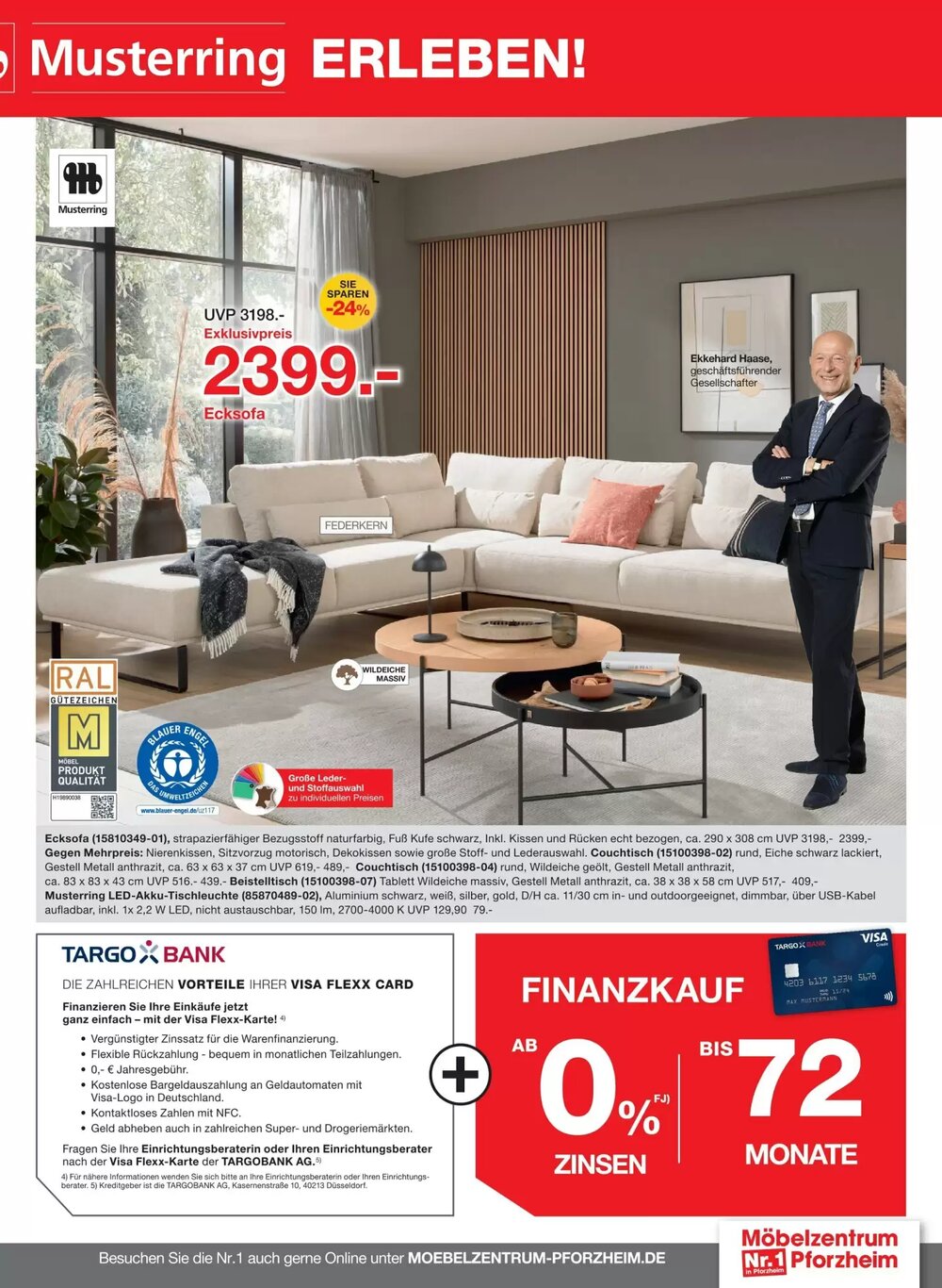 Möbelzentrum Pforzheim Prospekt (ab 02.03.2026) zum Blättern - Seite 21