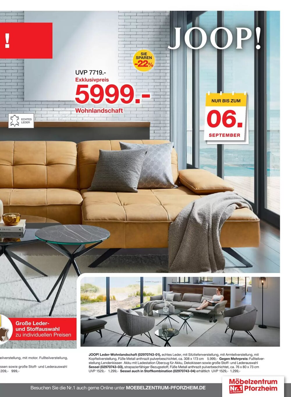 Möbelzentrum Pforzheim Prospekt (ab 02.03.2026) zum Blättern - Seite 23