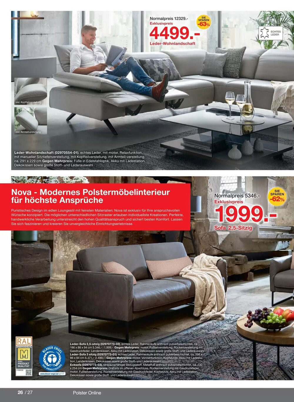 Möbelzentrum Pforzheim Prospekt (ab 02.03.2026) zum Blättern - Seite 26